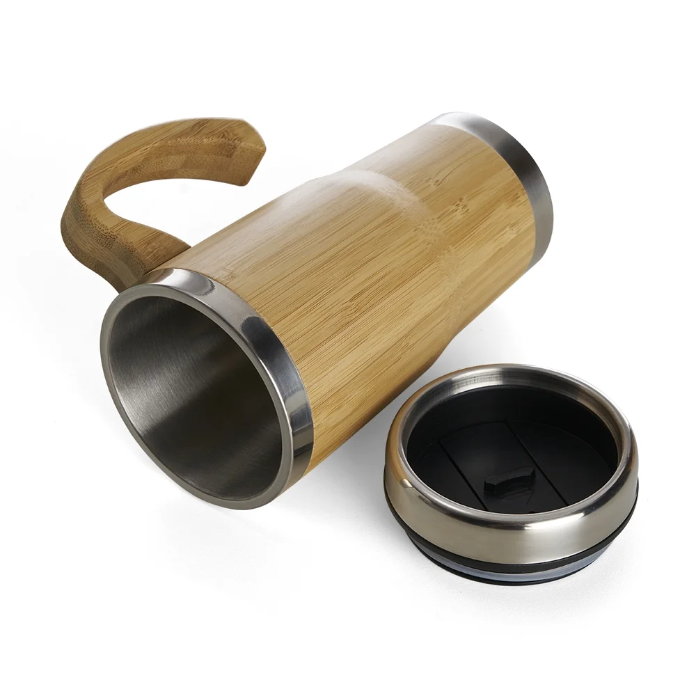 Caneca em bambu 450ml personalizada