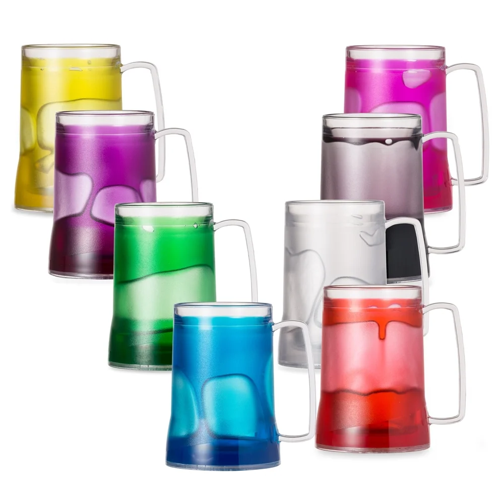 Caneca acrílica com gel térmico 400ml personalizada