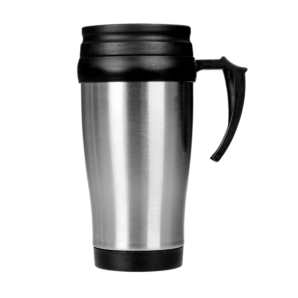 Caneca em inox 400ml com tampa personalizada