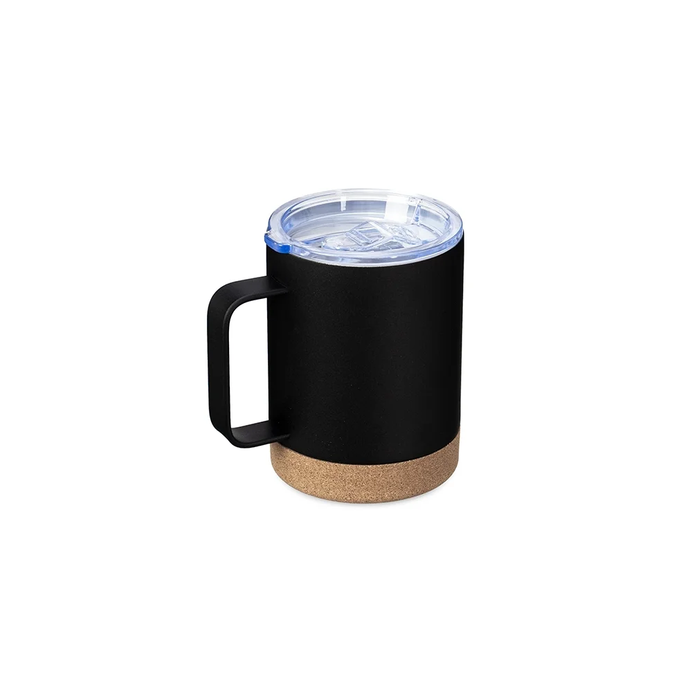 Caneca térmica em inox com cortiça 330ml personalizada