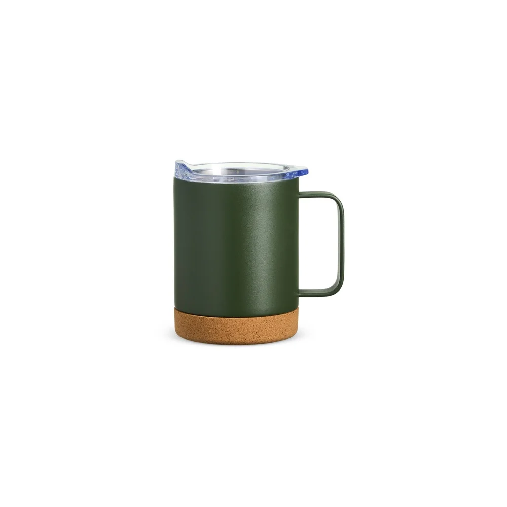 Caneca térmica em inox com cortiça 400ml personalizada
