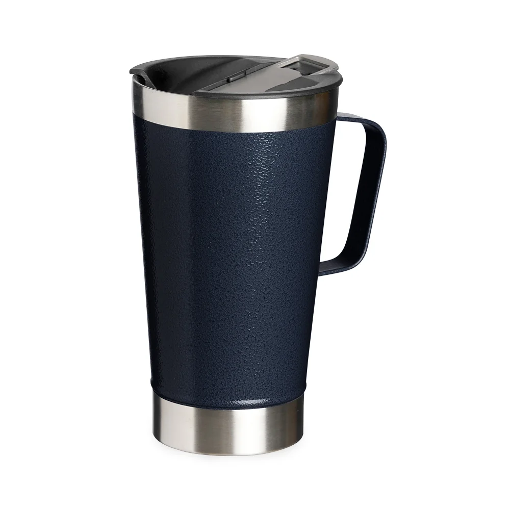 Caneca térmica em inox 500ml com textura personalizada