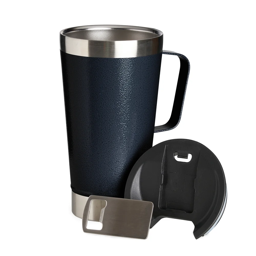 Caneca térmica em inox 500ml com textura personalizada