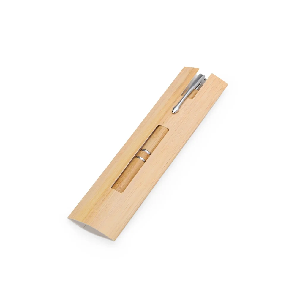 Caneta ecológica de bambu personalizada