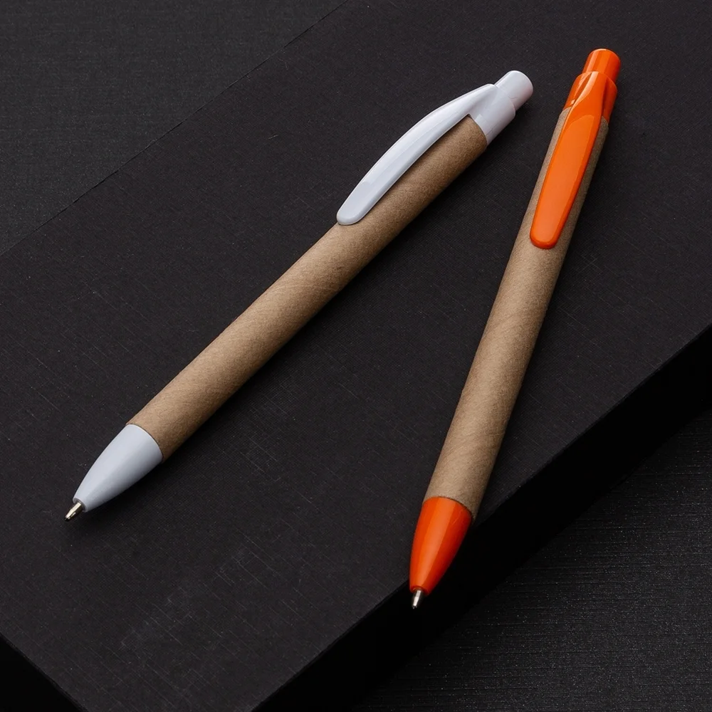Caneta ecológica de papelão personalizada