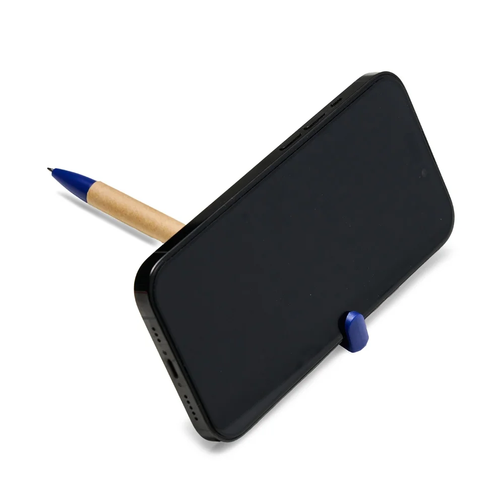 Caneta ecológica com suporte para celular personalizada