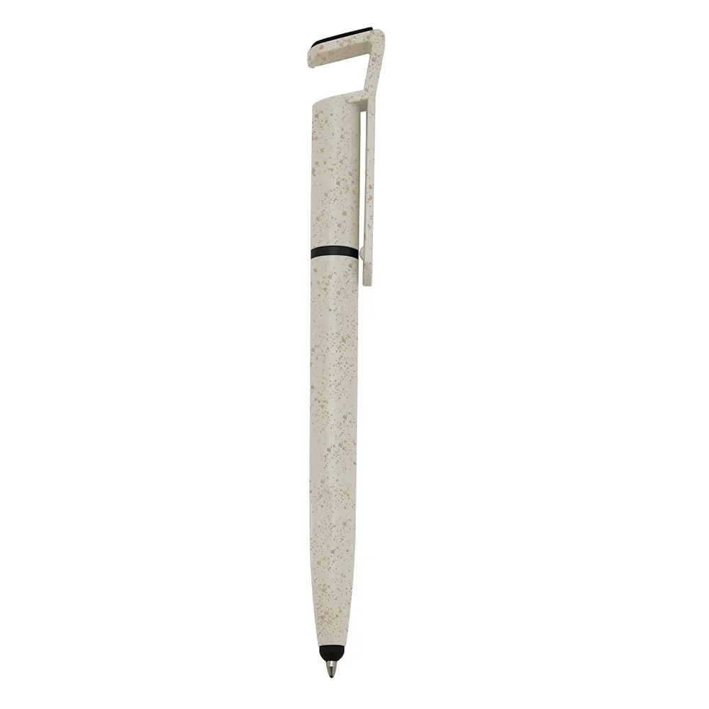 Caneta em fibra de bambu com touch screen personalizada