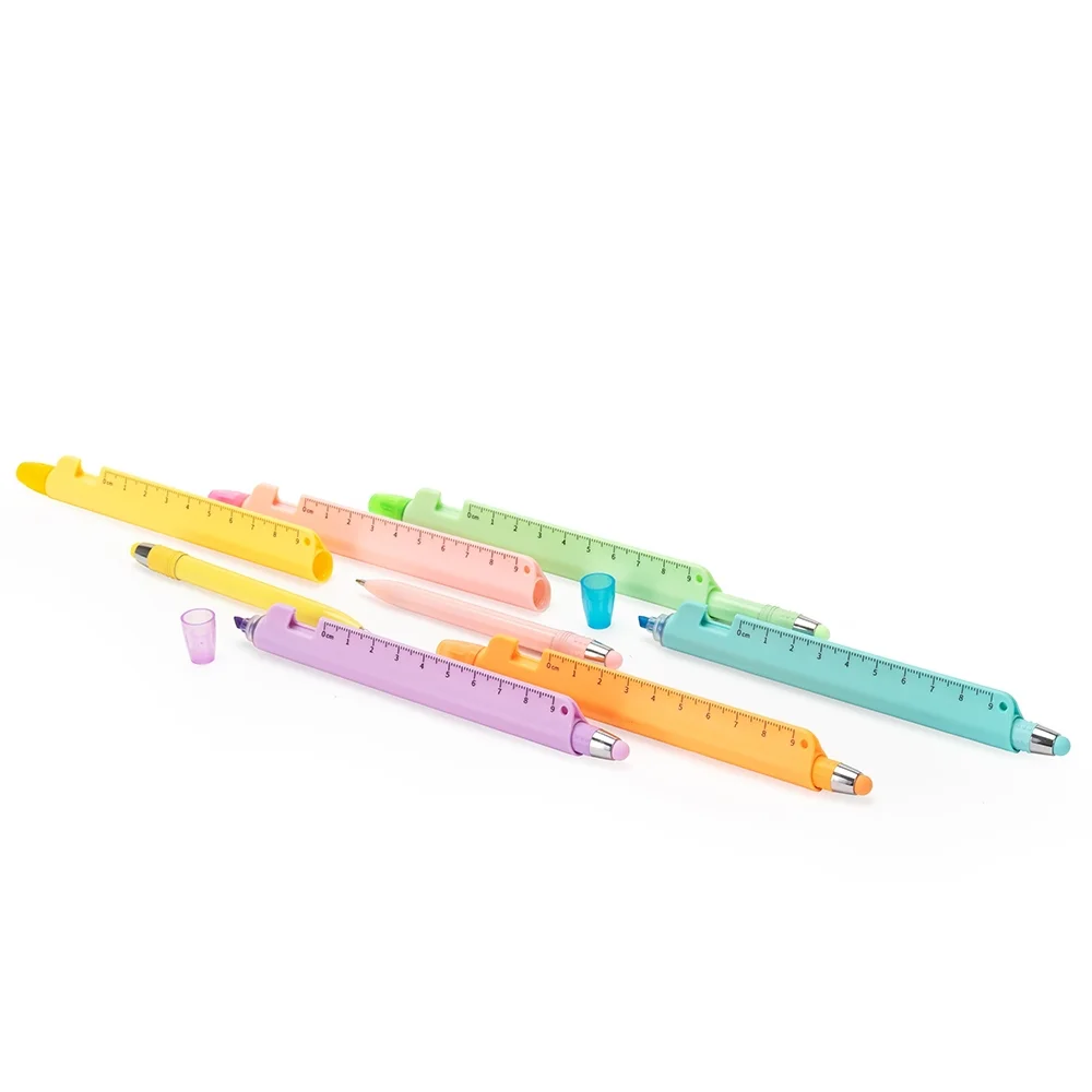 Caneta marca-texto multifunções personalizada
