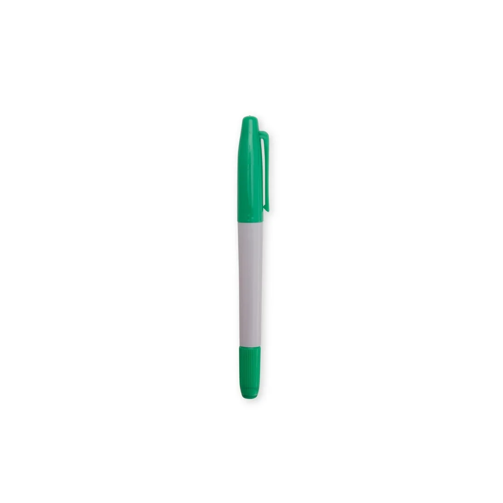 Caneta marcadora ponta dupla personalizada