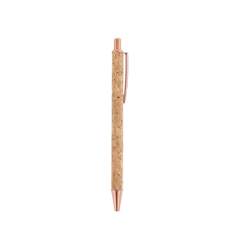 Caneta de cortiça personalizada