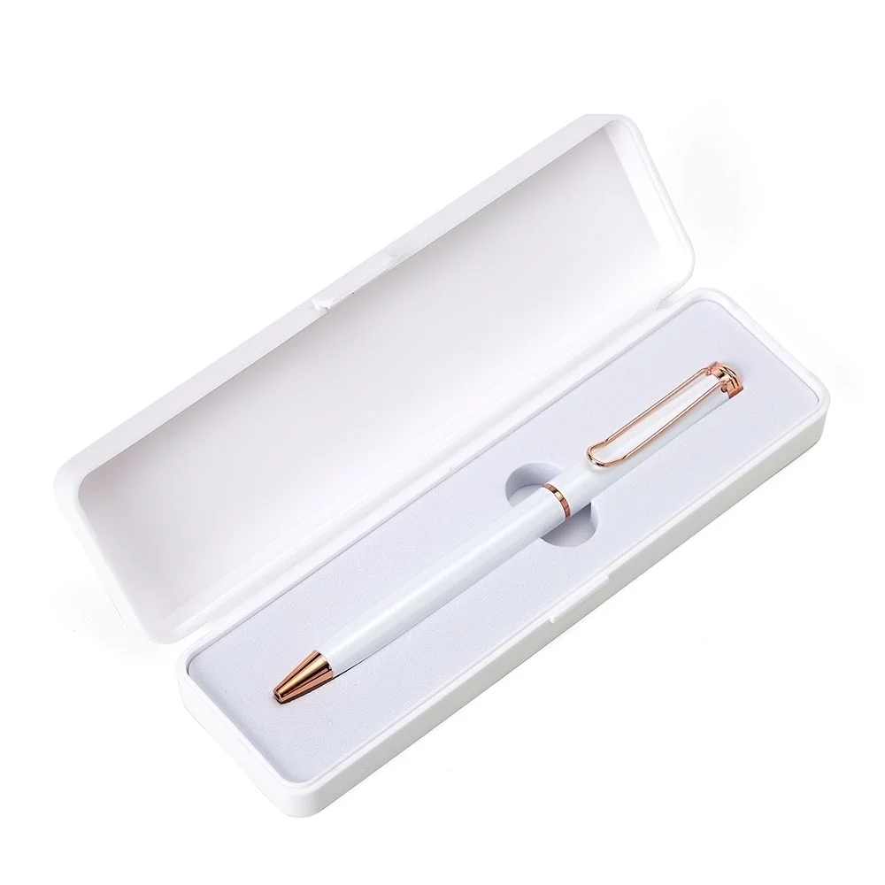 Caneta metálica com estojo plástico personalizada