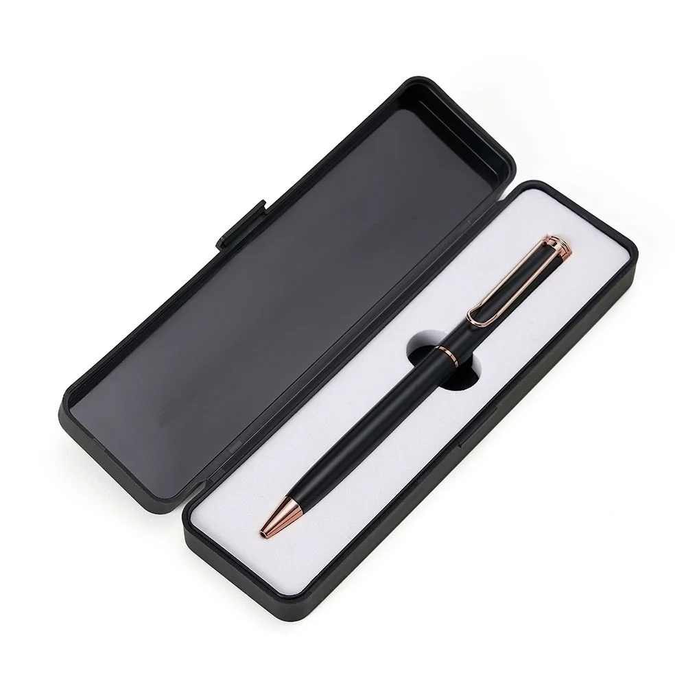 Caneta metálica com estojo plástico personalizada