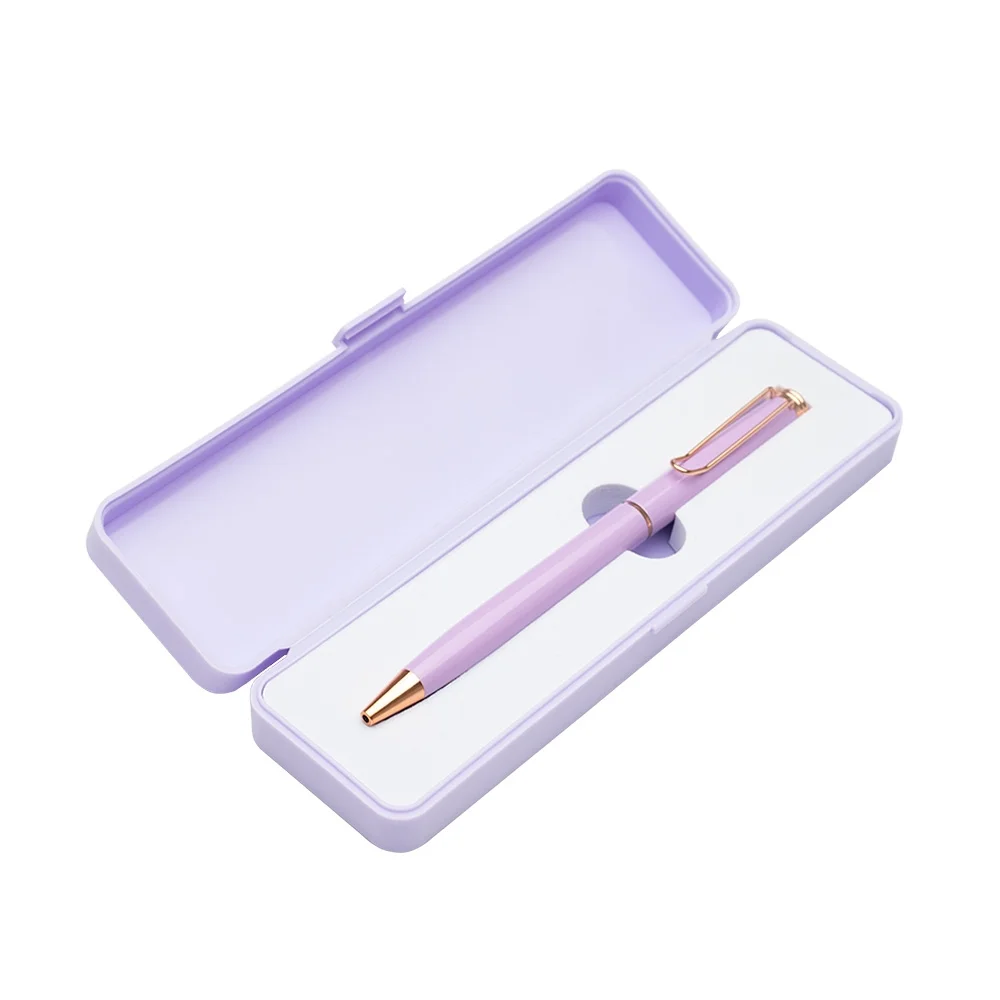 Caneta metálica com estojo plástico personalizada