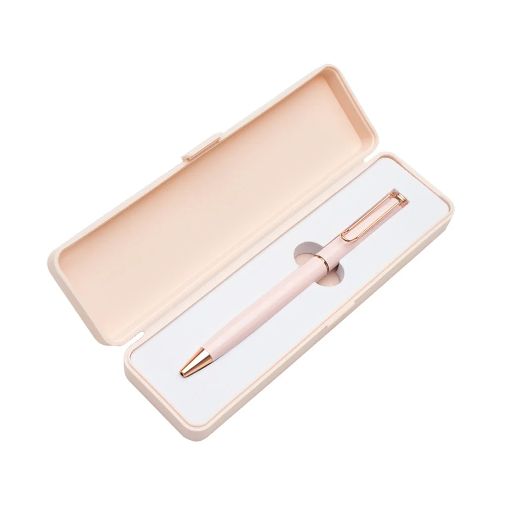 Caneta metálica com estojo plástico personalizada