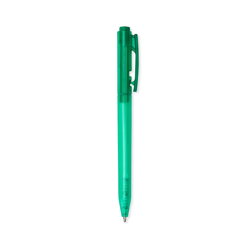 Caneta plástica translúcida personalizada