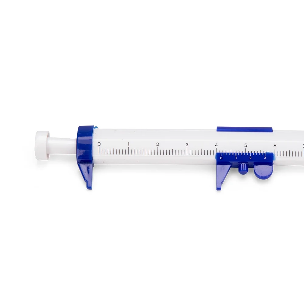Caneta plástica com paquímetro personalizada