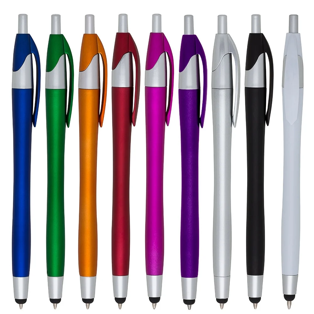 Caneta plástica touch screen personalizada
