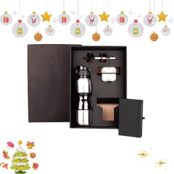Kit squeeze caderno fone e caneta personalizado