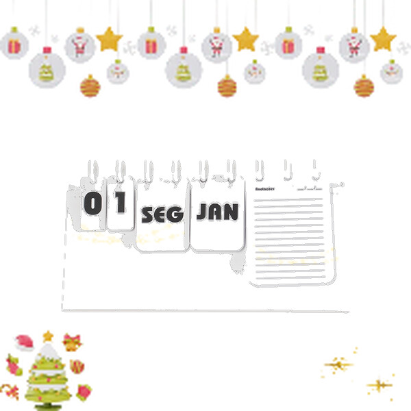 Calendário permanente de disco personalizado